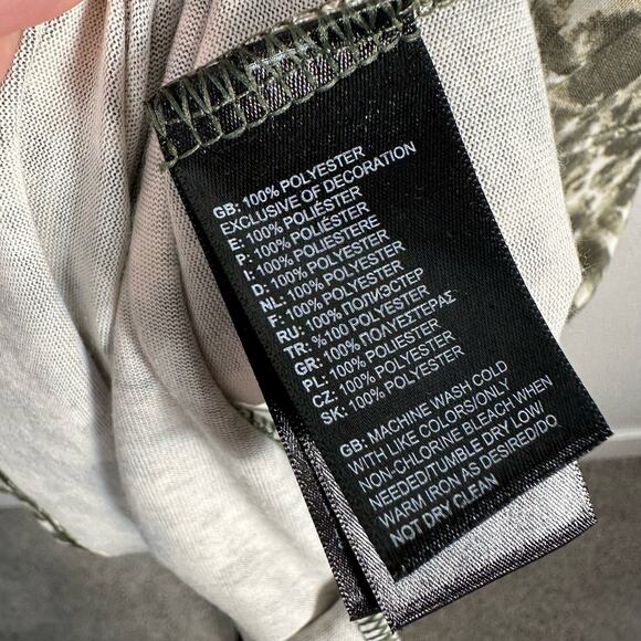 The North Face Womens EZ Tee Short Sleeve Active Dress in Green Print Size M - Picture 11 of 13